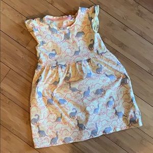 Glitter dinosaur dress